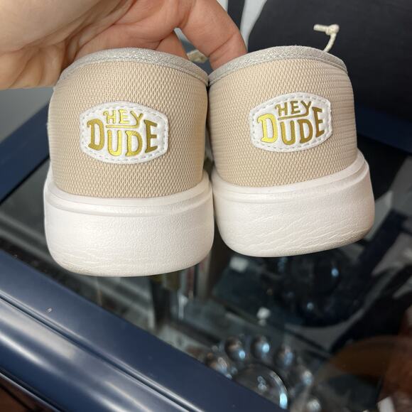 Hey Dude Cody W Heathered Knit Mesh Shoes Women's Size W9 Light Grey Slip Ons - Picture 5 of 7